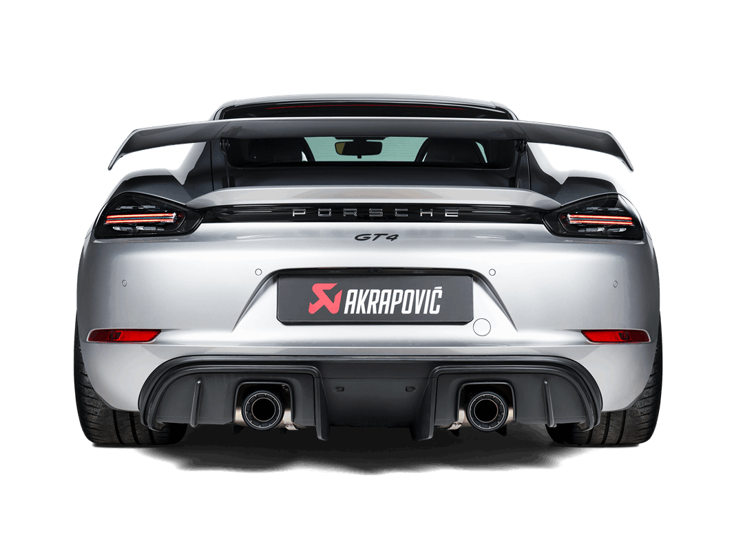 Echappement Slip-On Race Line Titanium Akrapovic pour Porsche 718 Cayman GT4 / Spyder/Boxster GTS 4.0 — image 2