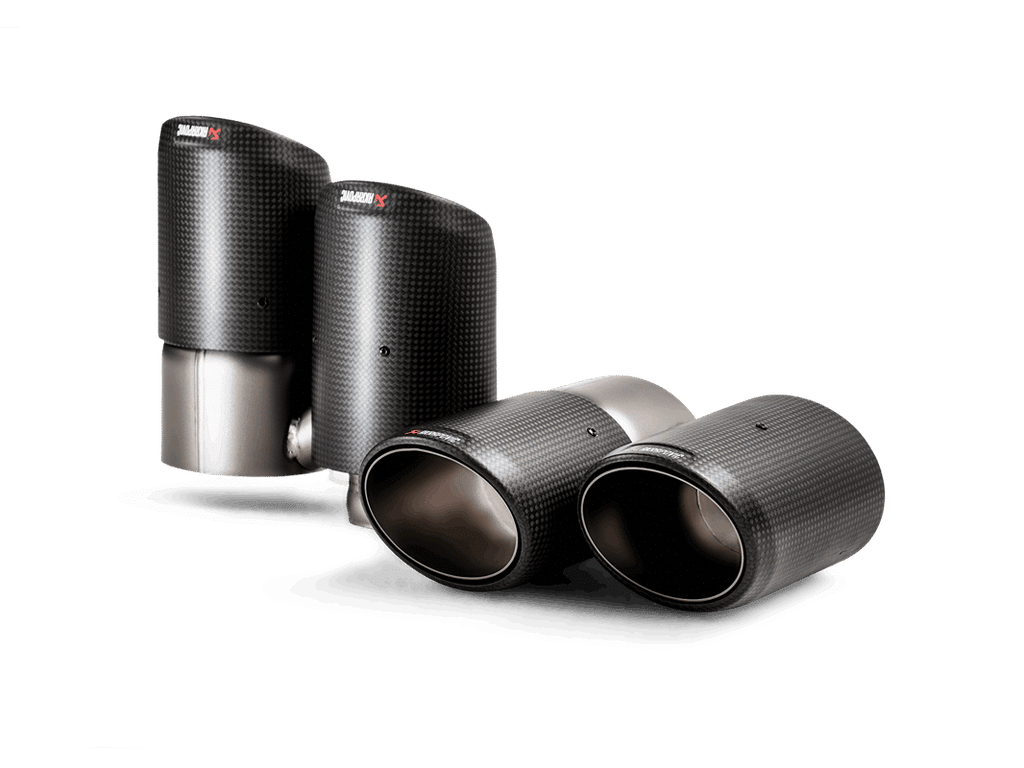 Ensemble d’embouts d’échappement titane/carbone Akrapovic pour Porsche Cayenne Turbo SE-Hybride / Coupé et Cayenne /Turbo / Coupé / GTS (536) — image 1