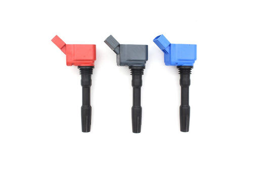 Bobines d’allumage Racingline à haut rendement pour tous les groupes VW MQB evo/MQB 2.0 TSI, 1.8 TSI, 2.5 TFSI ,4.0 V8 TFSI -VWR900000 – BLEU I VWR900001 – ROUGE I VWR900002 – GRIS — image 1