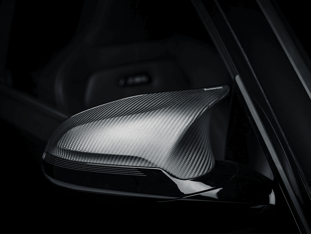 Ensemble de coques de rétroviseurs en fibre de carbone Akrapovic pour BMW F87 M2 Compétition et CS /F80 M3 et F82/83 M4 — image 4