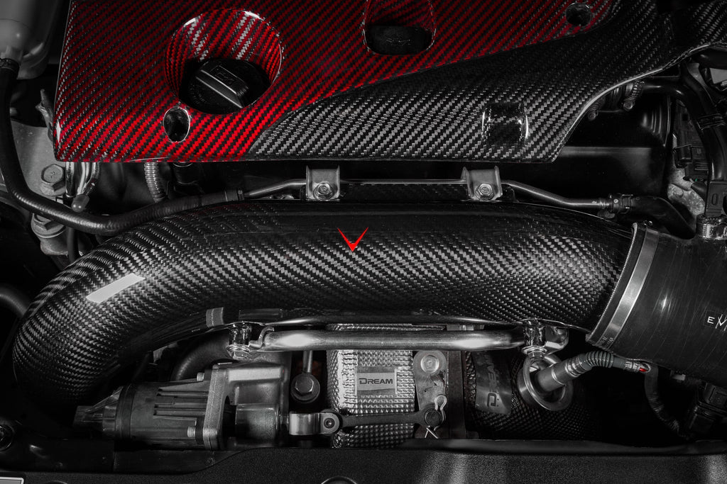Tube d’entrée de turbo carbone Eventuri pour Honda Civic Type R FK8 — image 2