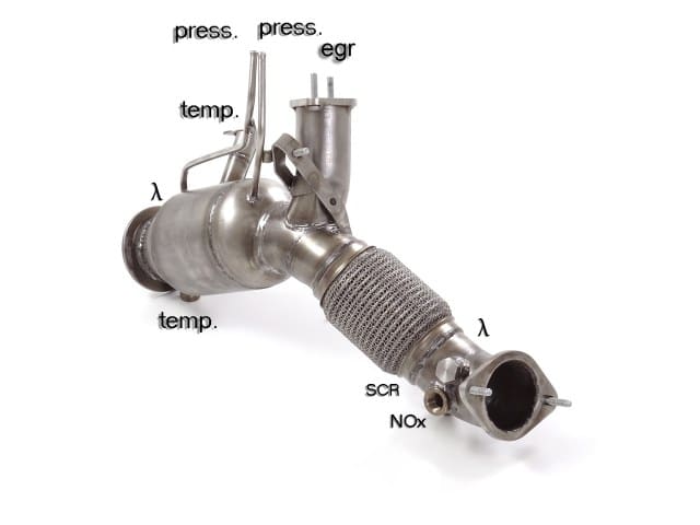 Catalyseur sport + Tube suppression FAP en inox BMW Serie 3G20/G21 330D et série 5 G30/G31 530D (183 / 195kW) 2017 -2020 — image 1