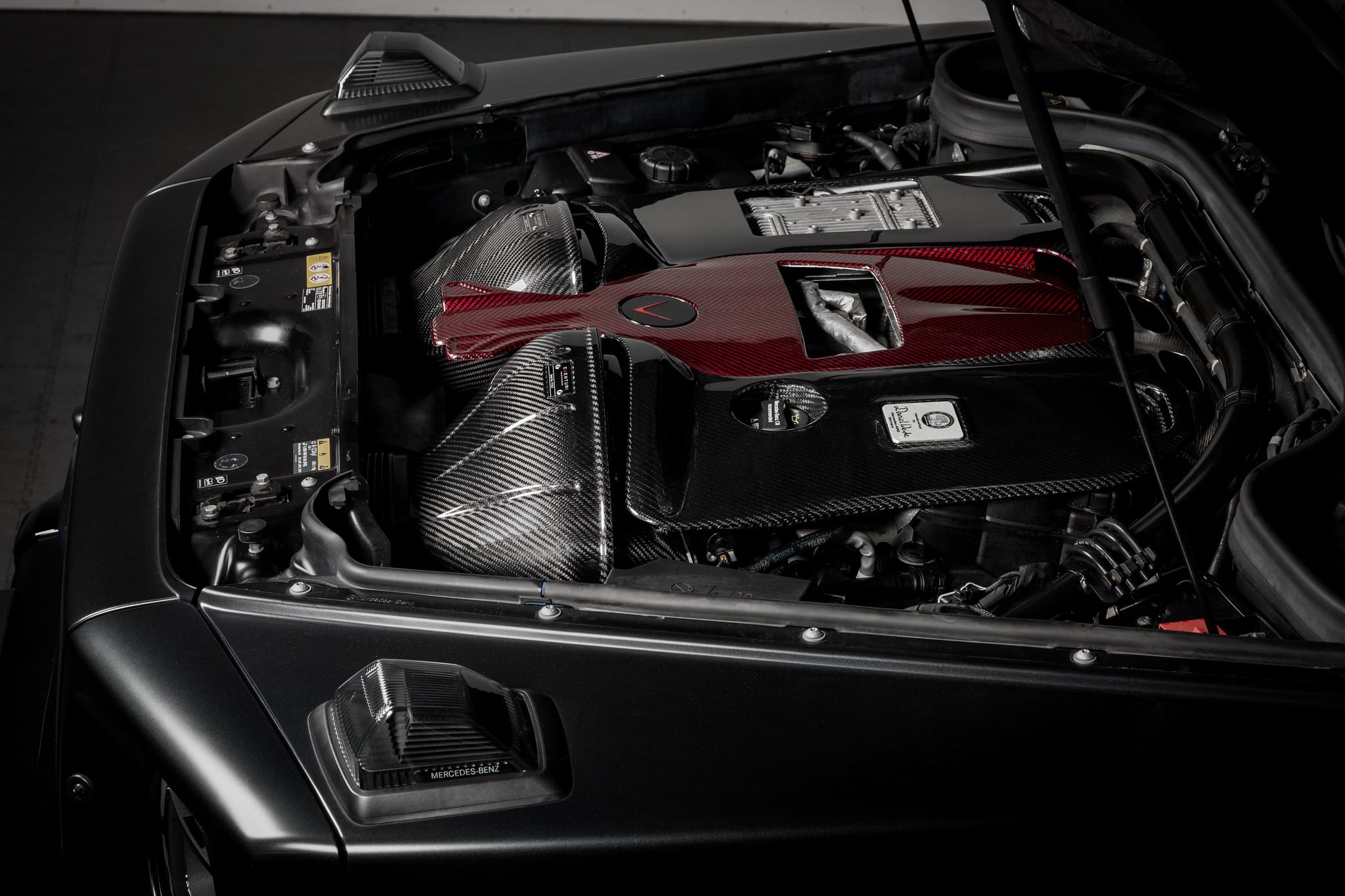 Système d’admission d’air (carbone) Eventuri pour MERCEDES-BENZ G63 AMG (W464 / W463) 4.0L Twin Turbo moteur M177 — image 5