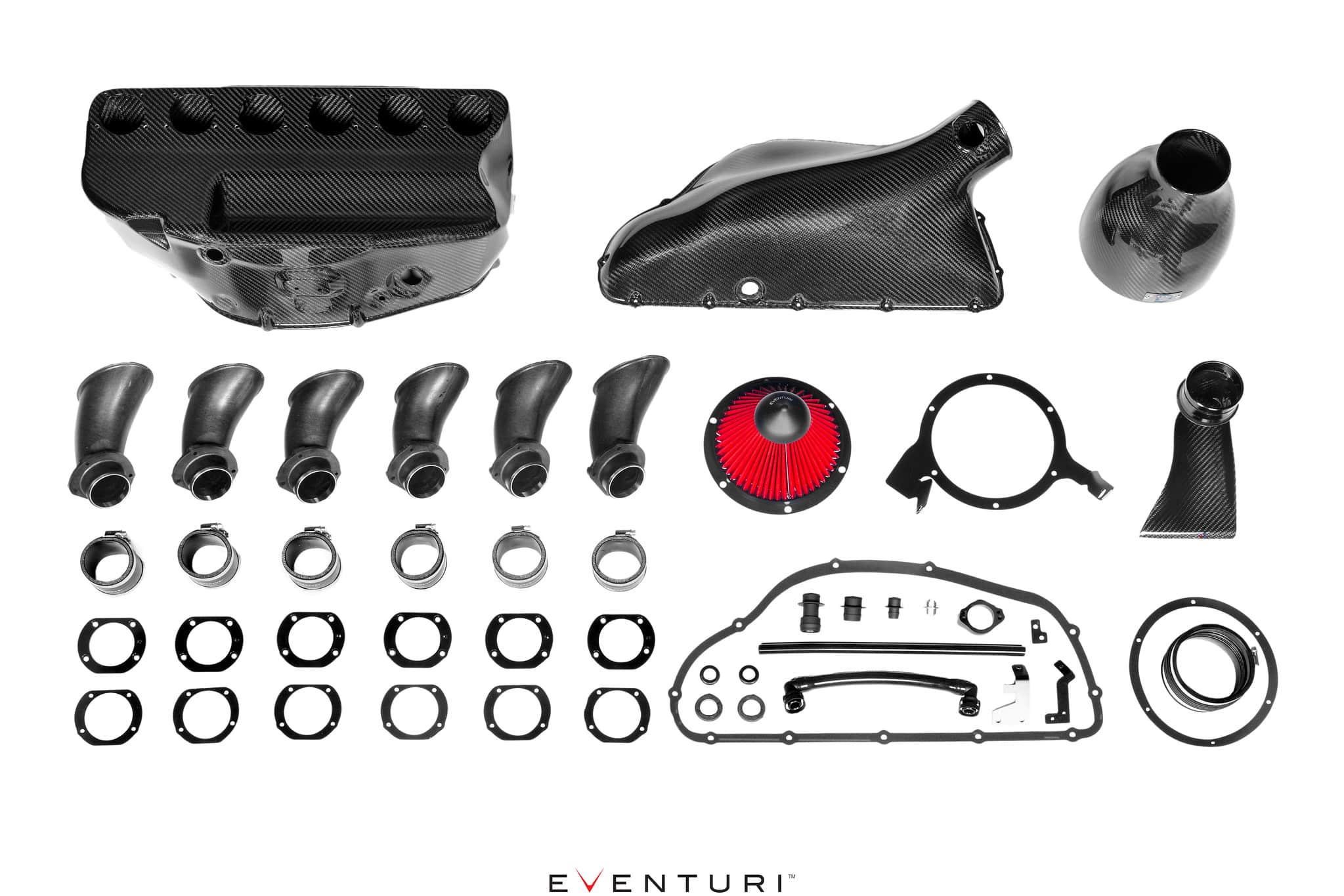 Collecteur d’admission avec boite à air carbone Eventuri pour BMW M3 E46-Référence EVE-E46ABX-CF-INT — image 2