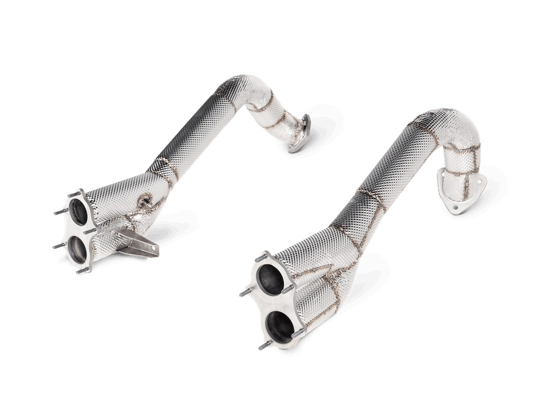 Ensemble de tuyaux de liaison en titane Akrapovic pour Porsche 718 Cayman GT4 / Spyder/Boxster GTS — image 1