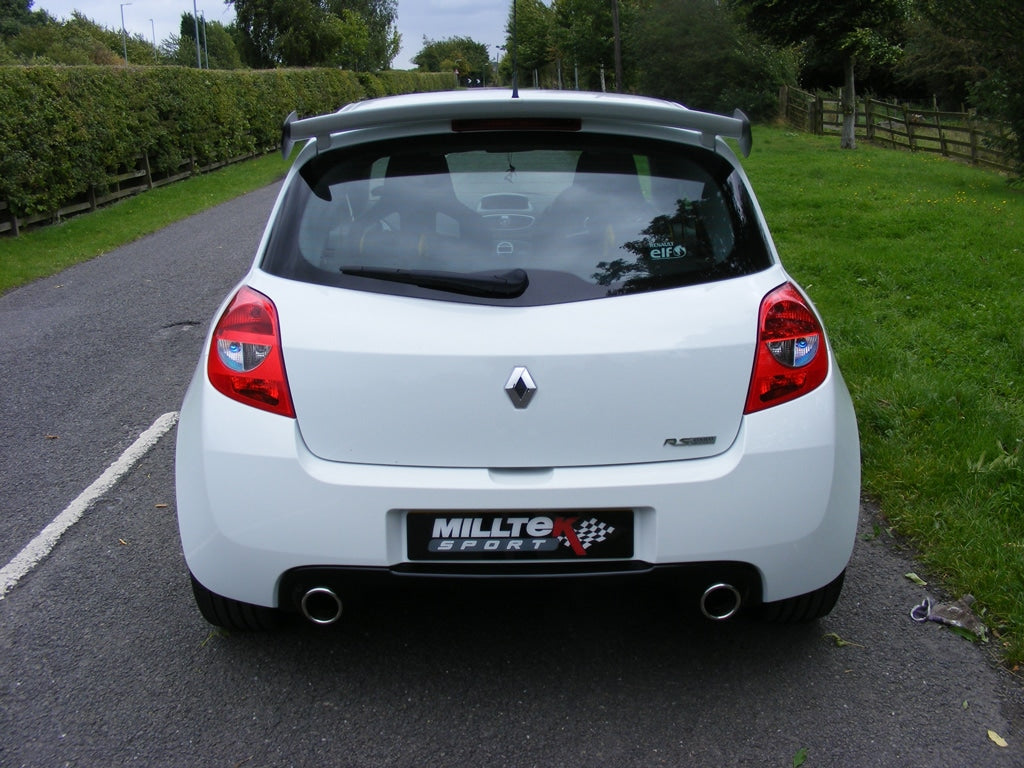 Ligne d’échappement Catback inox MILLTEK Renault Clio 3 RS 200 (inc. Cup)(2009à2012)-Version race non résonnée — image 2