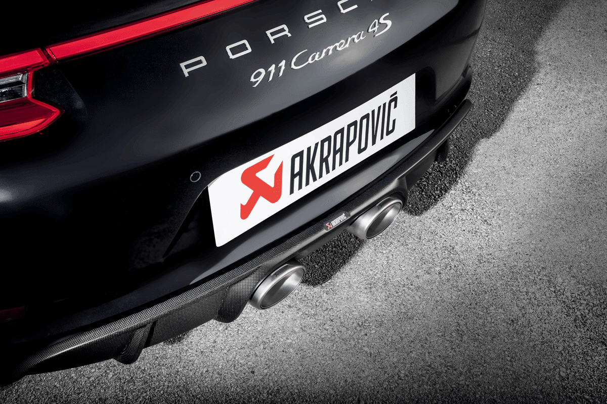 Echappement Ligne Slip-On Titane pour Porsche 911 Carrera / Cabriolet / Targa /S/4/4S/GTS (991.2)-pour échappement non sportif d’origine — image 4