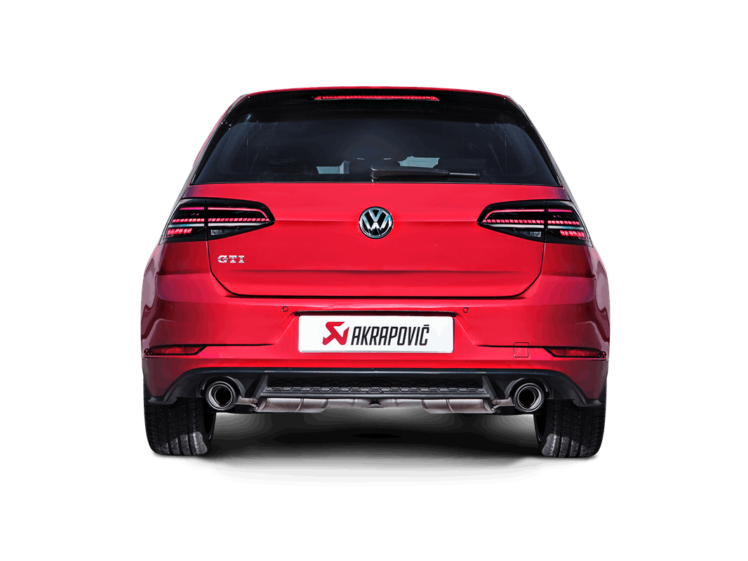 Echappement Slip-On Line Titanium (homologuée CE) ou Slip-On Race Line Titanium Akrapovic pour Volkswagen Golf (7.5) GTI — image 4