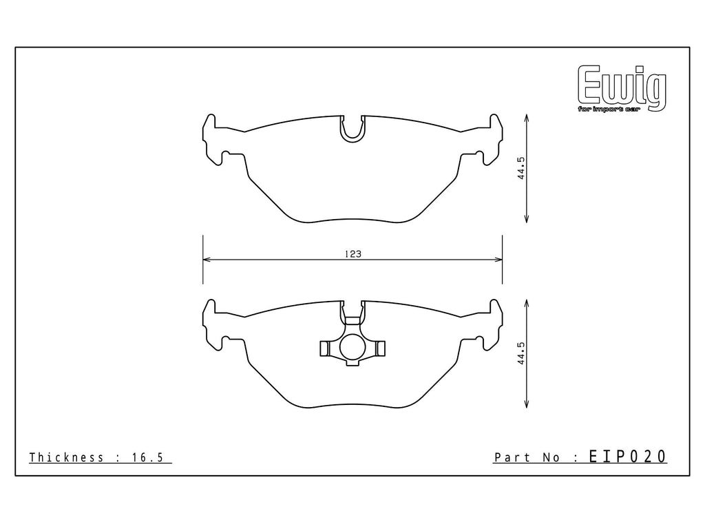 Plaquette de frein Endless pour essieu arrière pour BMW M3 E30 2.3/E36 3.0/3.2/M5 E34/M COUPE Z3 3.2/E36/E39- EIP020 — image 2