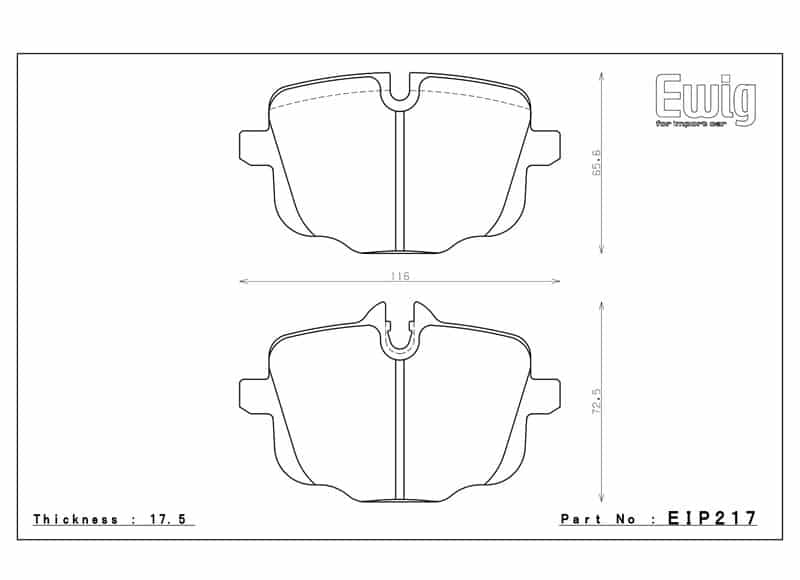 Plaquettes de frein Endless pour essieu arrière pour BMW G87M2CS/G80/G81 M3/G82 M4 avec frein Céramique-EIP217CCDA — image 2