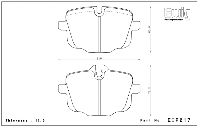 Plaquettes de frein Endless pour essieu arrière pour BMW G87M2/G80M3/G82/83 M4-EIP217 — image 2