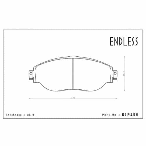 Plaquettes de frein Endless essieu avant pour VW Golf 7GTI/Clubsport/R-VW Golf 8 GTI 245 CV-Audi S3 8V /Audi TT/TTS + voir liste compatibilités-EIP250 — image 2