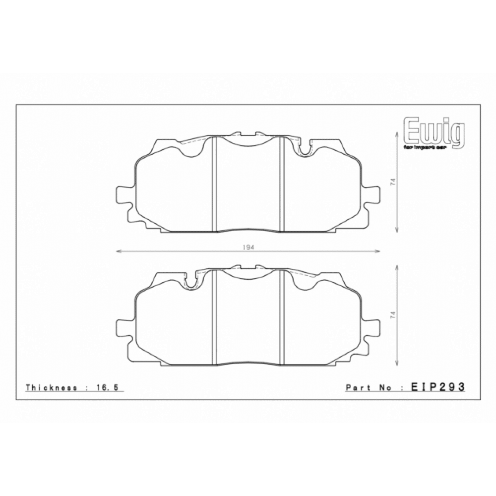 Plaquettes de frein Endless pour essieu avant pour Audi RS3 8Y/RS4/RS5 B9/S4/S5 B9-Cupra Formentor VZ5-EIP293 — image 2