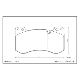 Plaquettes de frein Endless pour essieu avant pour BMW G87M2CS/G80/G81 M3/G82 M4 avec frein Céramique-EIP328CCDA — image 2