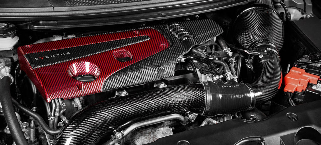 Couvre moteur carbone et kevlar rouge Eventuri pour Honda Civic Type R FK2 / FK8 / FL5 Couvre moteur carbone et kevlar rouge Eventuri pour Honda Civic Type R FK2 / FK8 / FL5 — image 6
