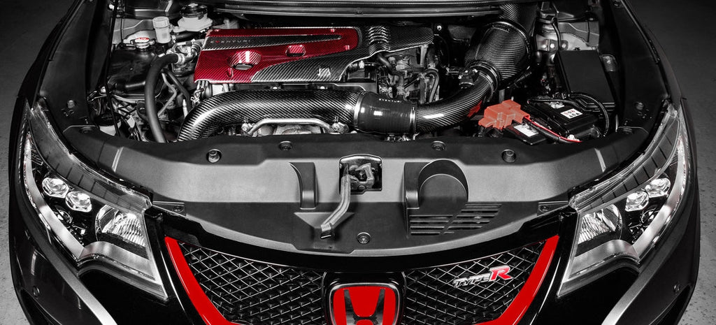 Couvre moteur carbone et kevlar rouge Eventuri pour Honda Civic Type R FK2 / FK8 / FL5 Couvre moteur carbone et kevlar rouge Eventuri pour Honda Civic Type R FK2 / FK8 / FL5 — image 5