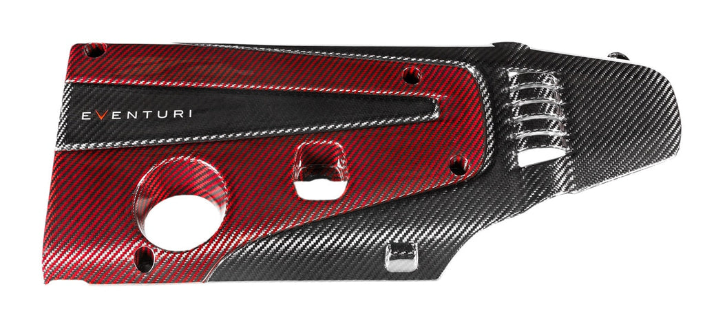 Couvre moteur carbone et kevlar rouge Eventuri pour Honda Civic Type R FK2 / FK8 / FL5 Couvre moteur carbone et kevlar rouge Eventuri pour Honda Civic Type R FK2 / FK8 / FL5 — image 1
