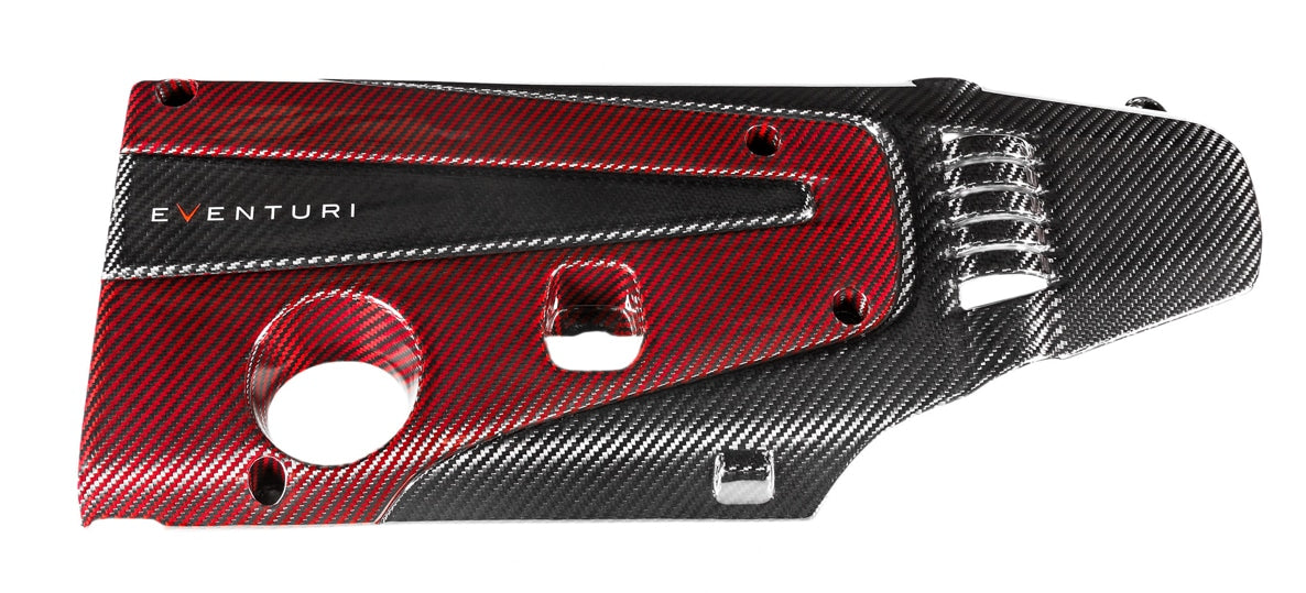 Couvre moteur carbone et kevlar rouge Eventuri pour Honda Civic Type R FK2 / FK8 / FL5 Couvre moteur carbone et kevlar rouge Eventuri pour Honda Civic Type R FK2 / FK8 / FL5 — image 1