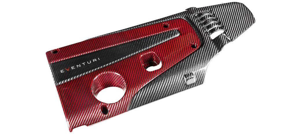 Couvre moteur carbone et kevlar rouge Eventuri pour Honda Civic Type R FK2 / FK8 / FL5 Couvre moteur carbone et kevlar rouge Eventuri pour Honda Civic Type R FK2 / FK8 / FL5 — image 2