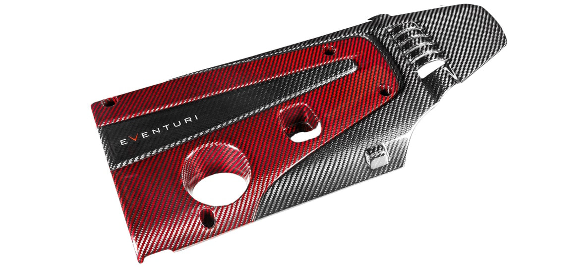 Couvre moteur carbone et kevlar rouge Eventuri pour Honda Civic Type R FK2 / FK8 / FL5 Couvre moteur carbone et kevlar rouge Eventuri pour Honda Civic Type R FK2 / FK8 / FL5 — image 2