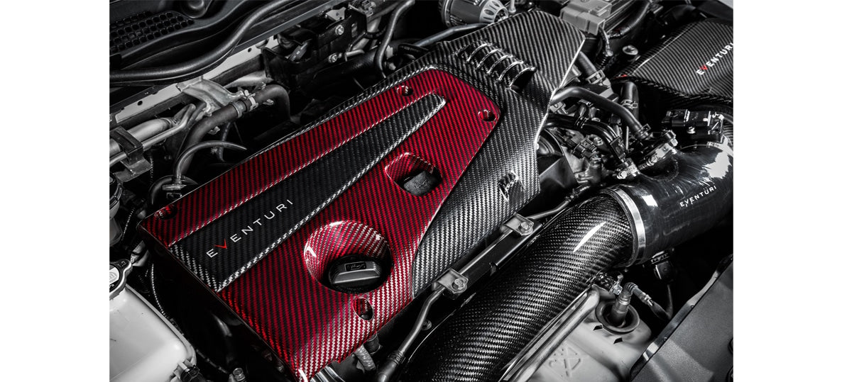 Couvre moteur carbone et kevlar rouge Eventuri pour Honda Civic Type R FK2 / FK8 / FL5 Couvre moteur carbone et kevlar rouge Eventuri pour Honda Civic Type R FK2 / FK8 / FL5 — image 3