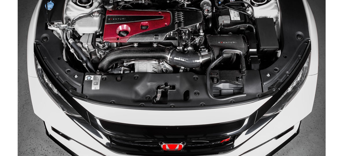 Couvre moteur carbone et kevlar rouge Eventuri pour Honda Civic Type R FK2 / FK8 / FL5 Couvre moteur carbone et kevlar rouge Eventuri pour Honda Civic Type R FK2 / FK8 / FL5 — image 4