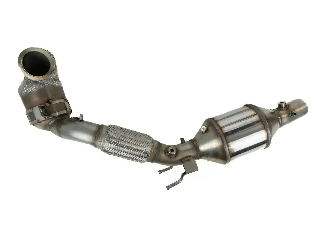 Downpipe Catalyseur sport HJS pour moteur VAG 2.0 T(F)SI EA888 Gen.3, VW Golf 7 TCR, Seat Leon Cupra 5F ,Skoda Octavia 3 RS , voir liste compatibilités-Homologue CE-référence 90821160 — image 2