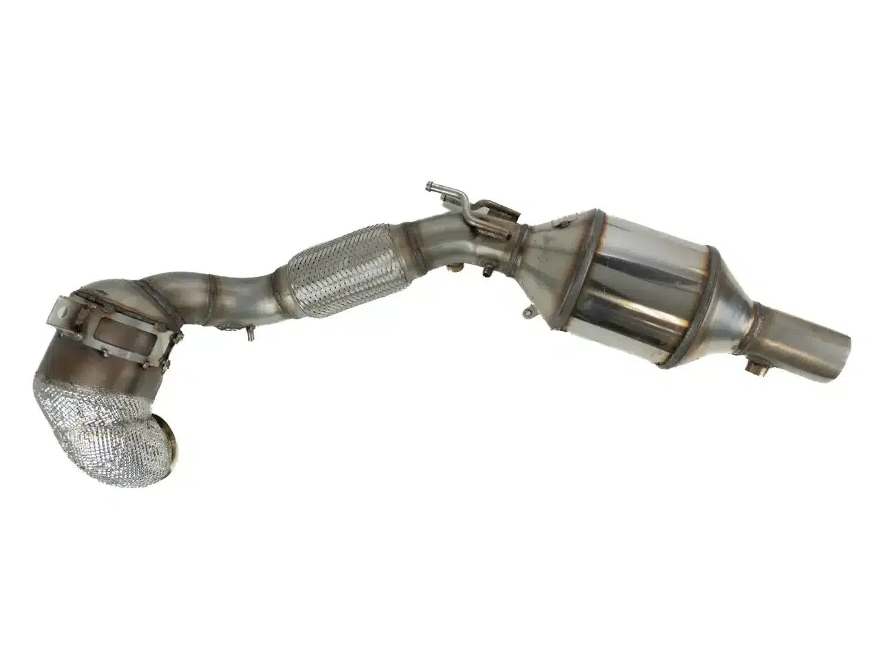Downpipe Catalyseur sport HJS pour moteur VAG 2.0 T(F)SI EA888 Gen.3, VW Golf 7 TCR, Seat Leon Cupra 5F ,Skoda Octavia 3 RS , voir liste compatibilités-Homologue CE-référence 90821160 — image 3