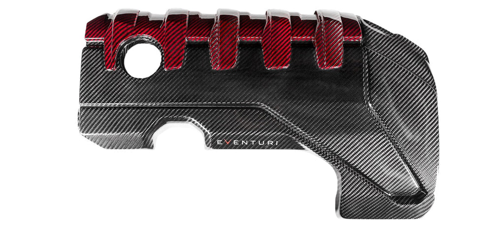 Couvre moteur Eventuri carbone et kevlar rouge pour Audi RS3 8.5V/RS3 8Y/RSQ3/TTRS Facelift — image 1