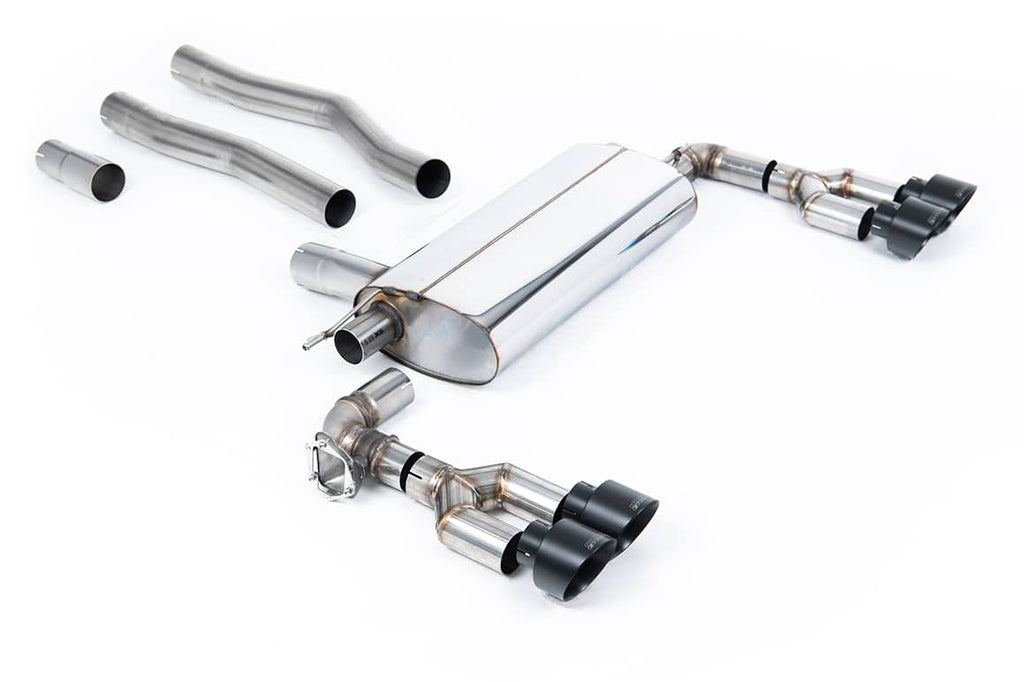 Échappement Milltek a 4 sorties Quad GT-100 Cerkote Black Trims pour BMW F40 128TI-Homologué CE-référence SSXBM1249 — image 1