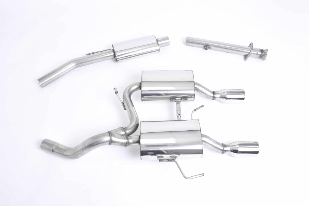 Ligne d’échappement Complète inox MILLTEK Renault Clio 2 RS 182 2.0 16v(2003à2006) Embout Chrome-version Résonnée (plus silencieux) — image 1