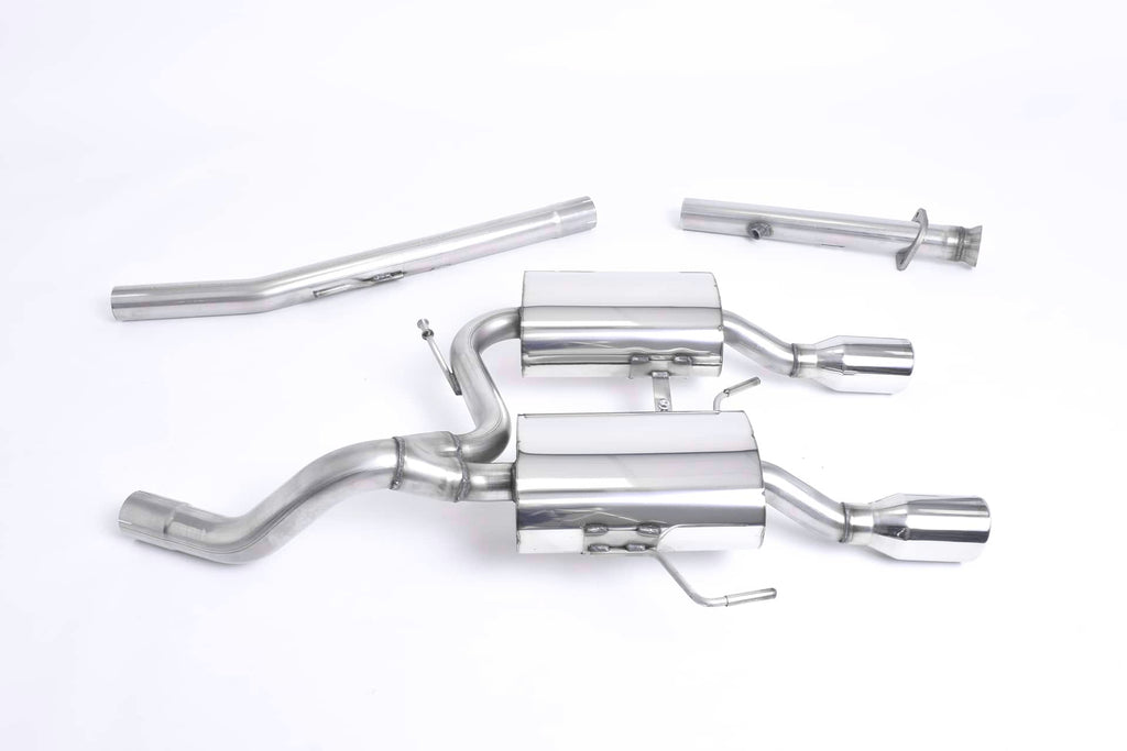 Ligne d’échappement Complète inox MILLTEK Renault Clio 2 RS 182 2.0 16v(2003à2006) Embout Chrome-Non résonné (plus fort) — image 1