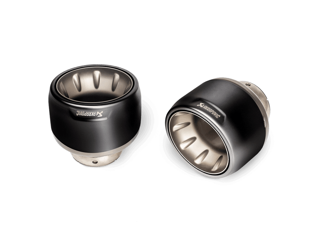 Ensemble de tuyaux d’échappement en titane Akrapovic -( Noir ou couleur alu) pour Porsche 718 Cayman GT4 / Spyder/Boxster GTS 4.0 — image 1