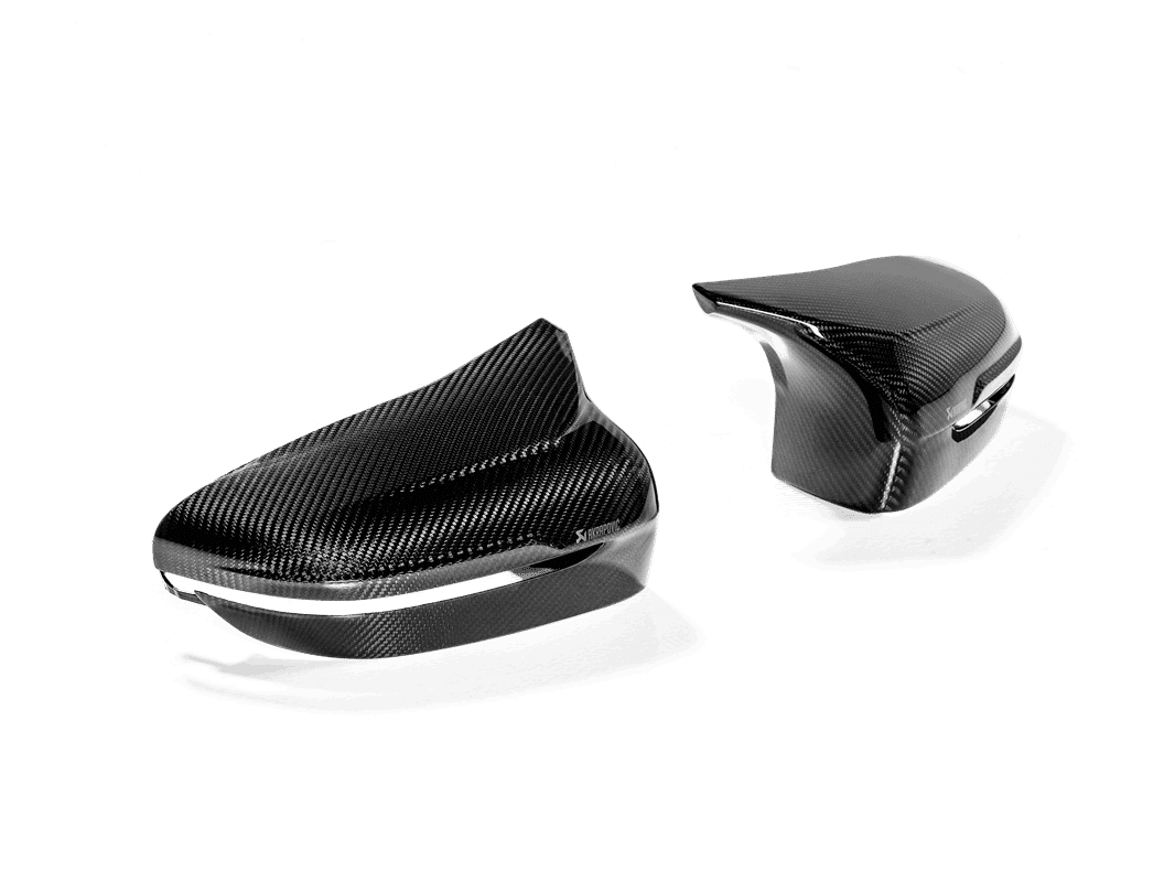Ensemble de coques de rétroviseurs en fibre de carbone Akrapovic pour BMW F90 M5 et F91/92/93 M8 — image 1