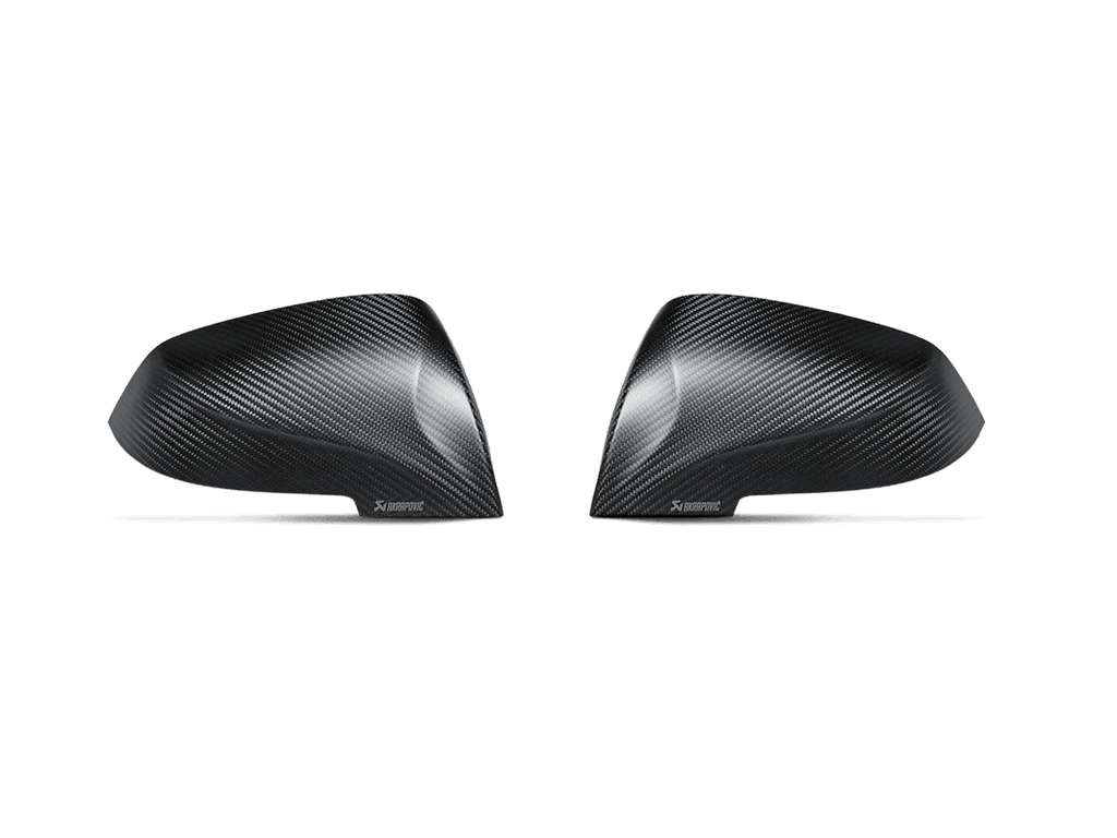 Ensemble de coques de rétroviseurs Akrapovic en fibre de carbone – finition Mat pour BMW série F — image 2