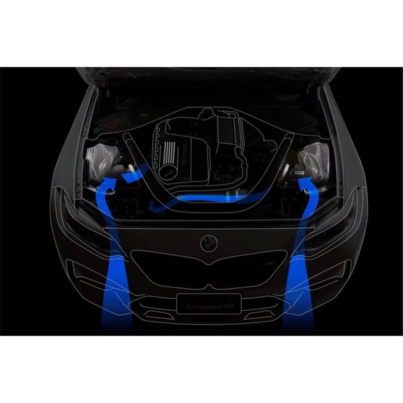 Kit d’admission en fibre de carbone BMW M2 Competition S55 F87 GruppeM — image 2