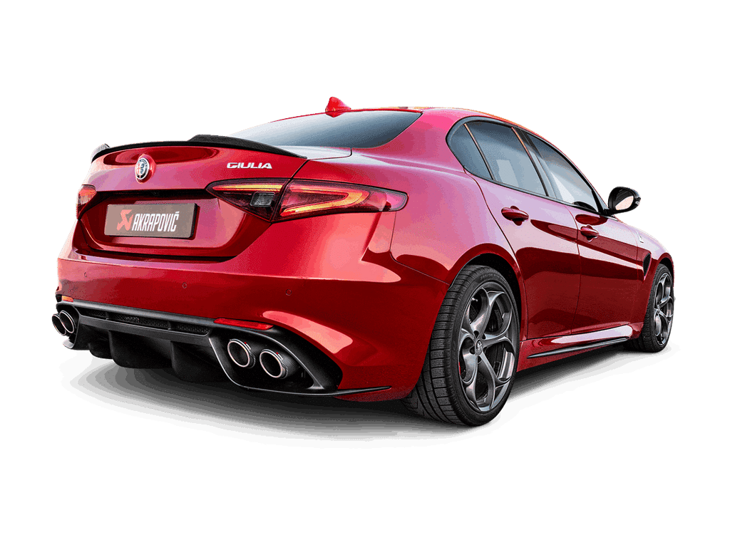 ECHAPPEMENT AKRAPOVIC ALFA ROMEO GIULIA QUADRIFOGLIO (2016-2020)- LIGNE CAT-BACK À VALVES — image 5