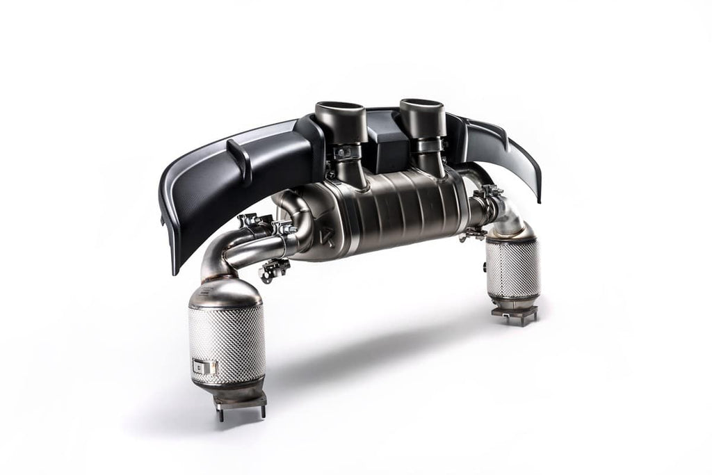 Diffuseur arrière en fibre de carbone Akrapovic pour Porsche 911 Carrera / Cabriolet / Targa /S/4/4S/GTS (991.2) — image 3
