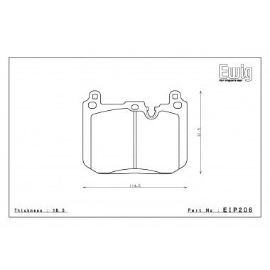 Jeu de plaquettes de frein avant Endless pour BMW Série F 20/21 M135/M140 /F22 M240/F87 M2/F80M3/F82M4-EIP206 — image 2