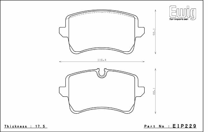 Plaquettes de frein Endless essieu arrière pour Audi RS6 C7/ S6 C7/S8 et Porsche Macan 2.0 Turbo et Macan S 3.0 Turbo-EIP229 — image 2