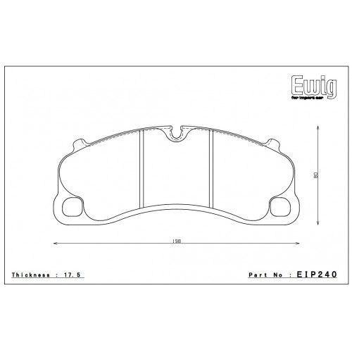 Plaquettes de frein haute performance Endless, essieu avant pour Porsche-EIP240 — image 2