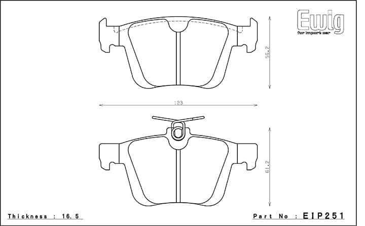 Plaquettes de frein Endless pour essieu arrière pour VW Golf 7GTI/Clubsport/R-Audi S3 8V /Audi TT/TTS + voir liste compatibilités-EIP251 — image 2