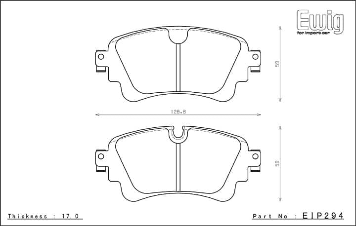 Plaquettes de frein Endless essieu arrière pour Audi RS4/RS5 B9/S4/S5 B9 et SQ5 -EIP294 — image 2