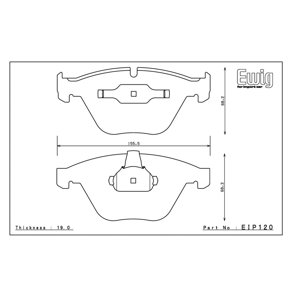 Plaquettes de frein Endless essieu avant pour BMW M3 (E90/E92/93) Avant 2007 – 2013- EIP120 — image 2