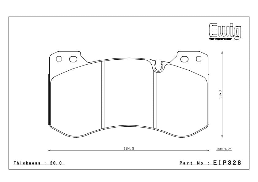 Plaquettes de frein Endless pour essieu avant pour BMW G87M2/G80 M3/G82 M4-EIP328 — image 2