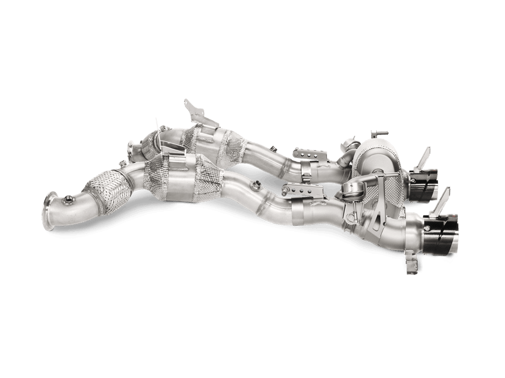 Ensemble de tuyaux de liaison avec Catalyseur sport Akrapovic pour Ferrari 488 GTB/488 Spider — image 1
