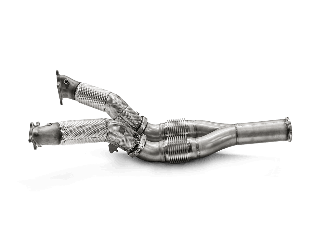 Ensemble de tuyaux de descente/tuyaux de liaison (SS) Akrapovic pour turbocompresseurs d’origine pour Nissan GT-R — image 1