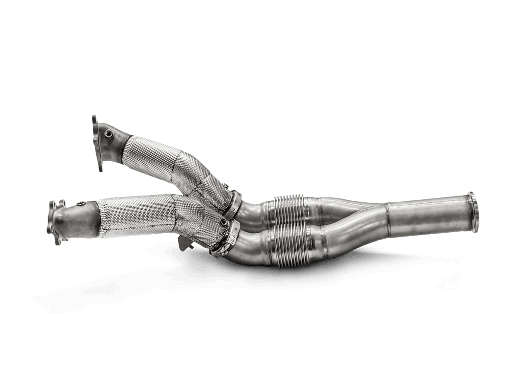 Ensemble de tuyaux de descente/tuyaux de liaison (SS) Akrapovic pour turbocompresseurs d’origine pour Nissan GT-R — image 1