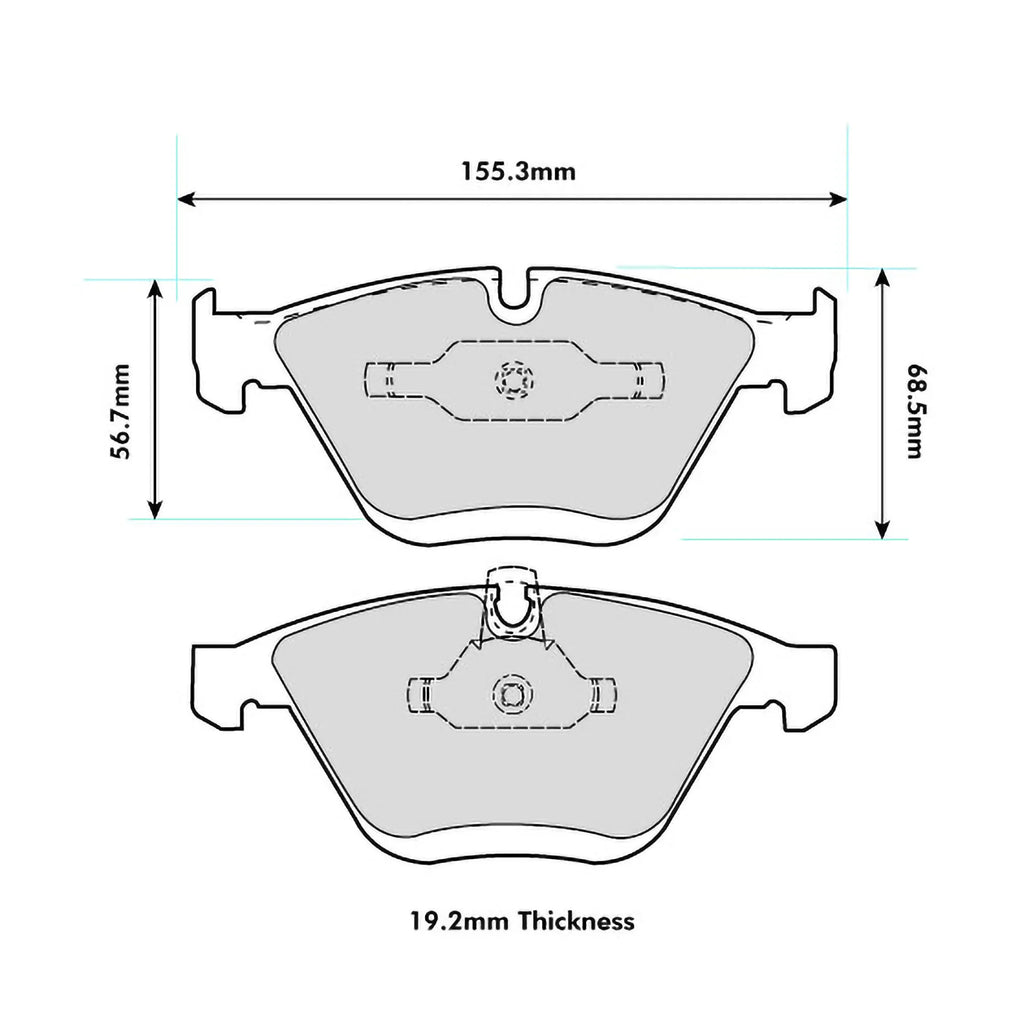 Plaquettes de frein Endless essieu avant pour BMW M3 (E90/E92/93) Avant 2007 – 2013- EIP120 — image 3