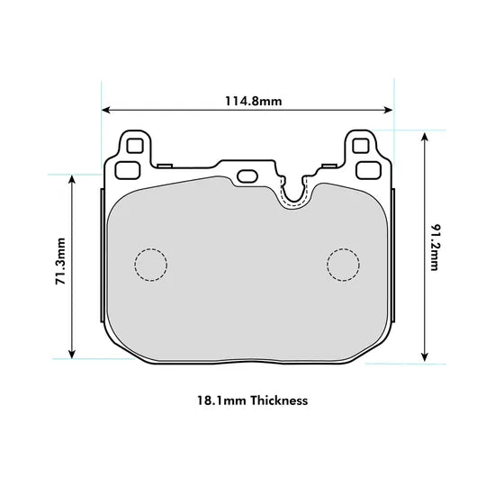 PLAQUETTES AVANT FERODO DS2500 –BMW F20/21 M135/140/F87M2/F80/82 M3/M4- FCP4611H — image 3